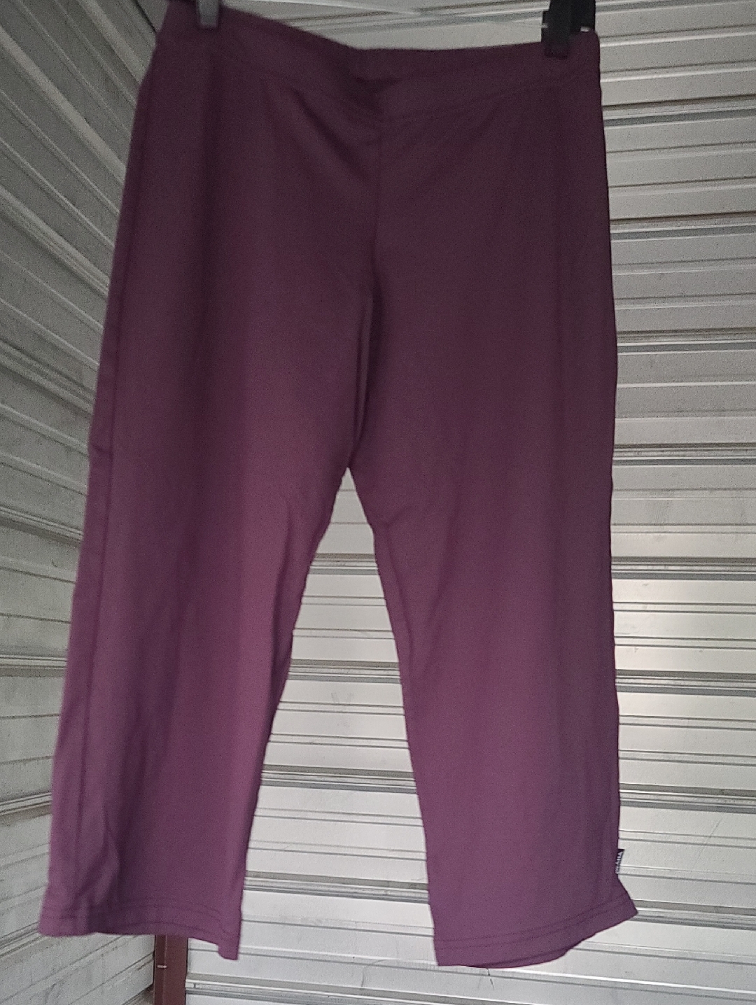 Prana Purple High-Rise Straight Leg Long Shorts/ Yoga Pants Classic Usa!